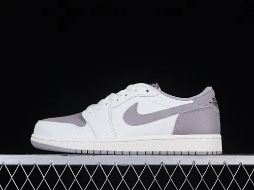 All categories Air Jordan Jordan series basketball shoes Air Jordan 1 Low Z version Air Jordan 1 Low OG "Atmosphere Grey" AJ1 Joe 1 white gray low-top cultural casual sneakers CZ0790-101